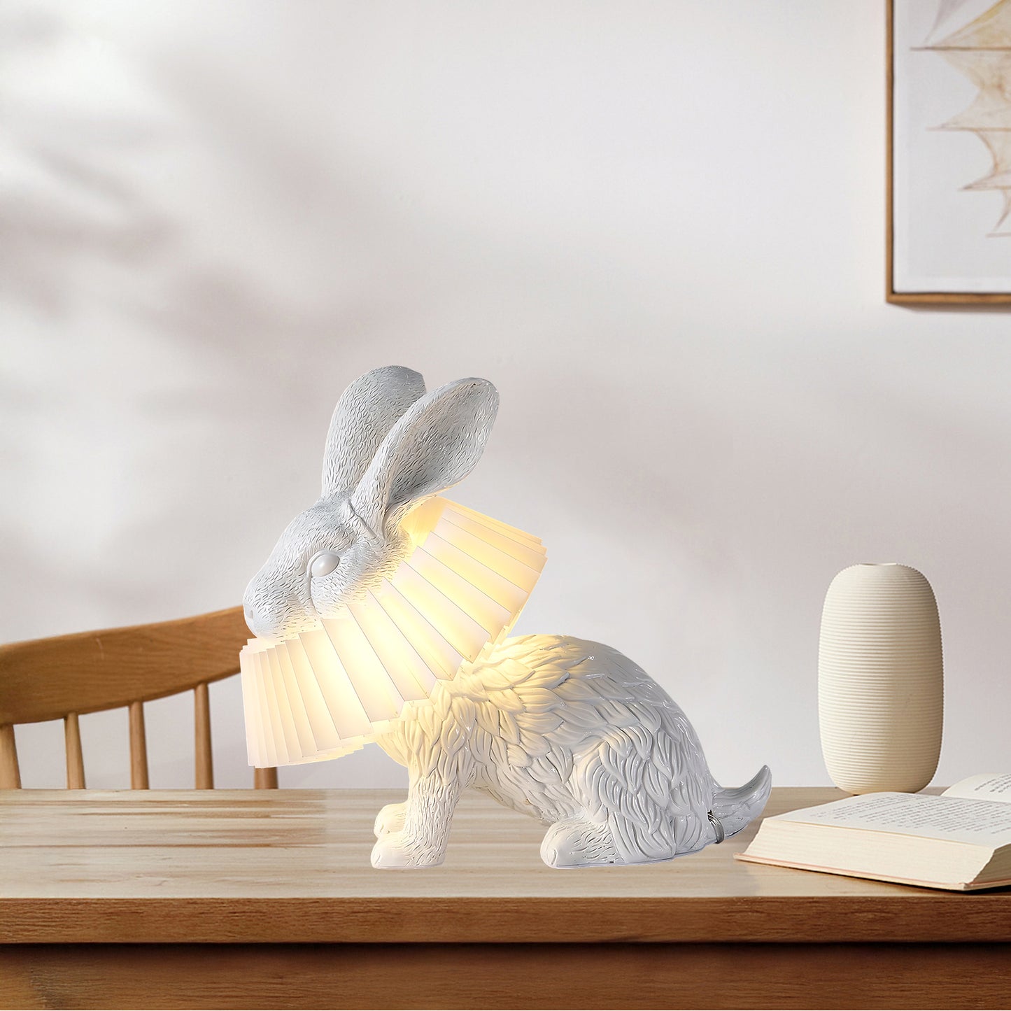 Rabbit X Art Deco Material Table Lamp