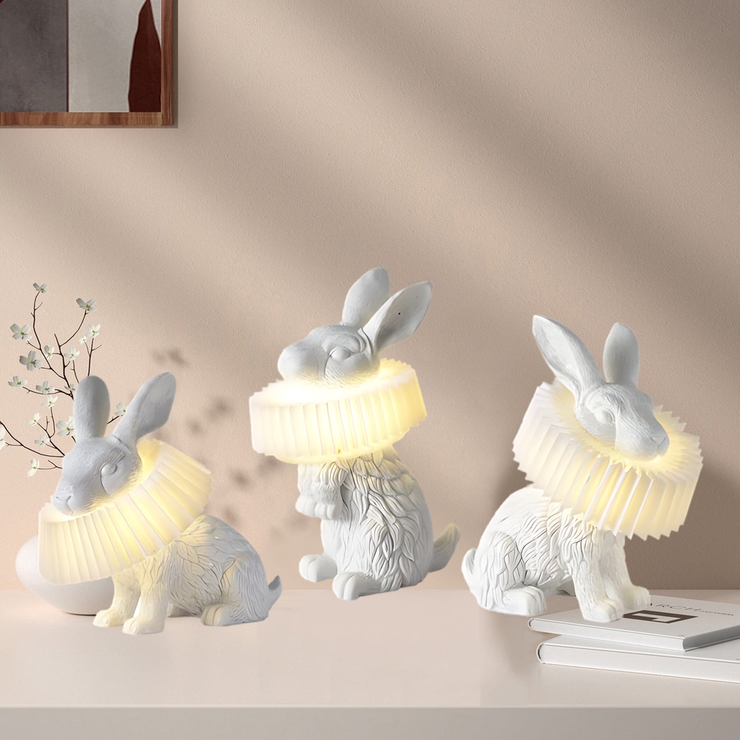 Rabbit X Art Deco Material Table Lamp