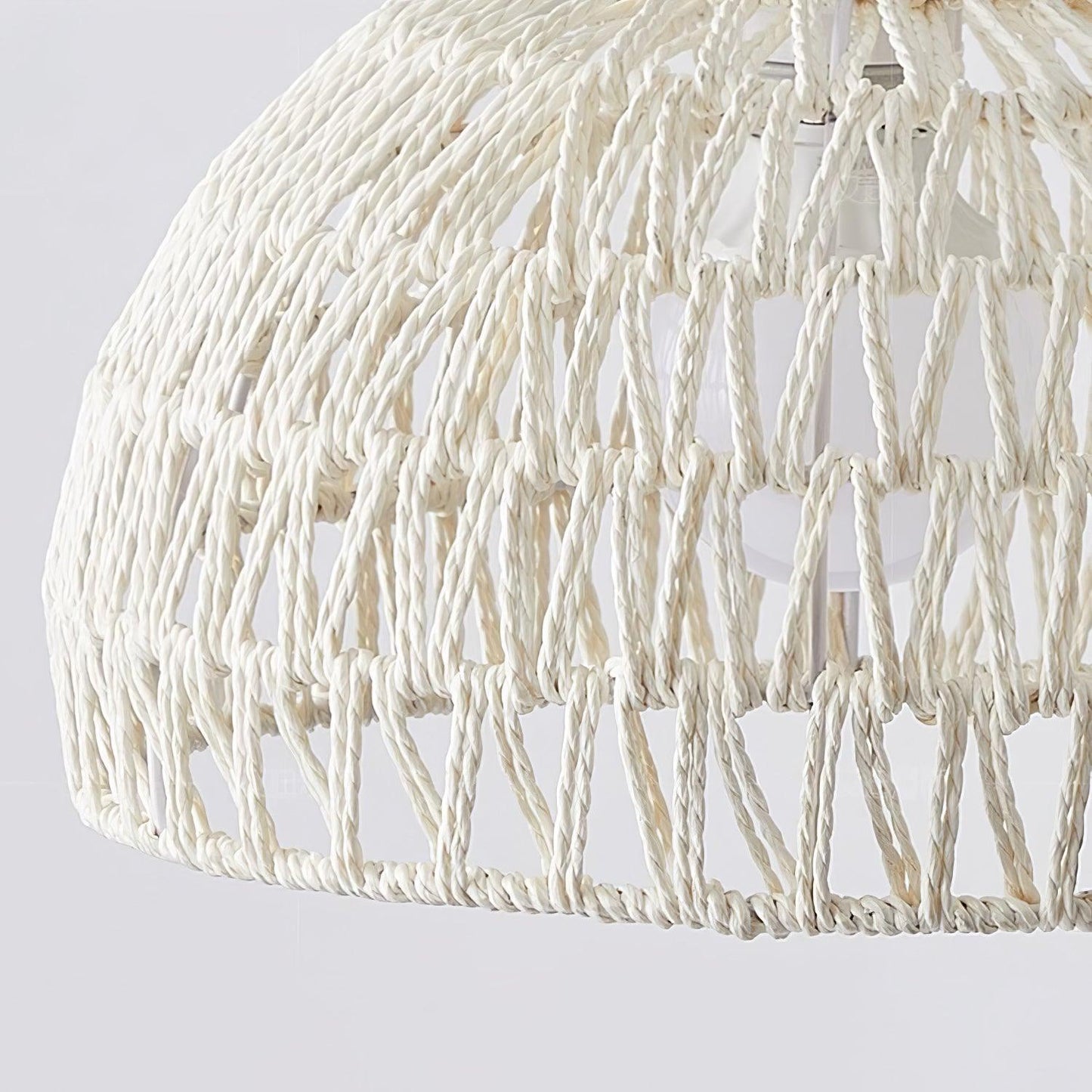 Rattan Arch Modern Metal Pendant Lamp