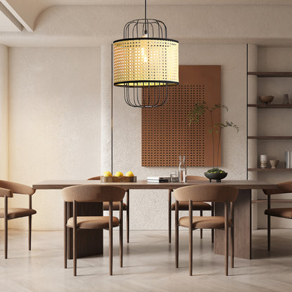 Rattan Aru Modern Metal Pendant Lamp