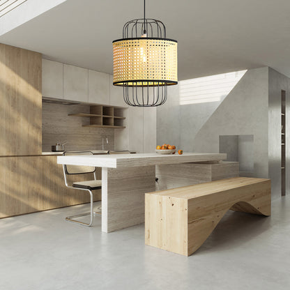 Rattan Aru Modern Metal Pendant Lamp