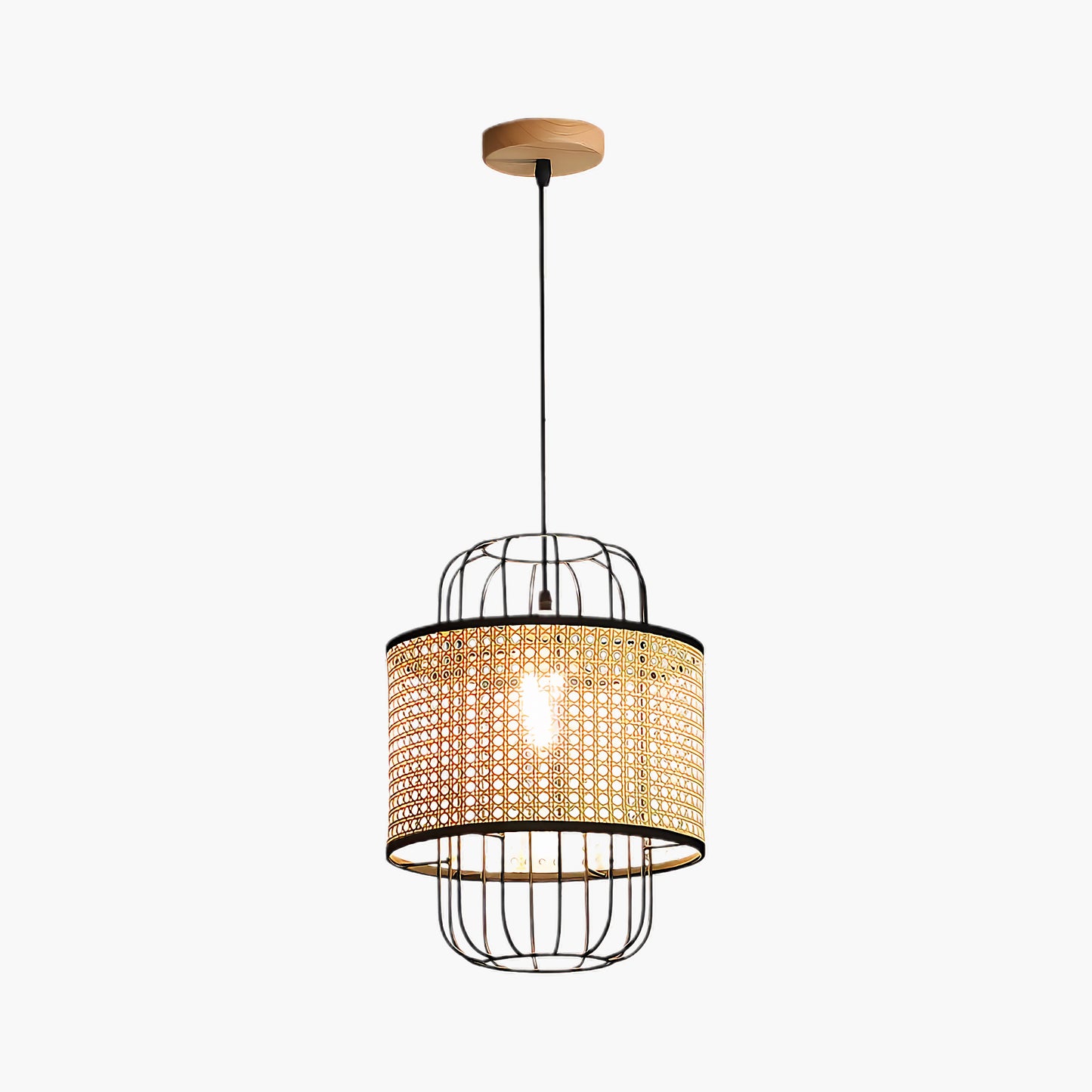 Rattan Aru Modern Metal Pendant Lamp