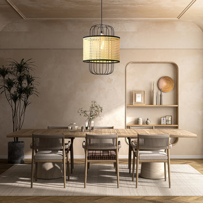 Rattan Aru Modern Metal Pendant Lamp