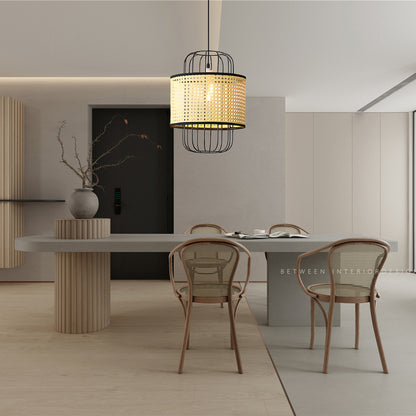 Rattan Aru Modern Metal Pendant Lamp