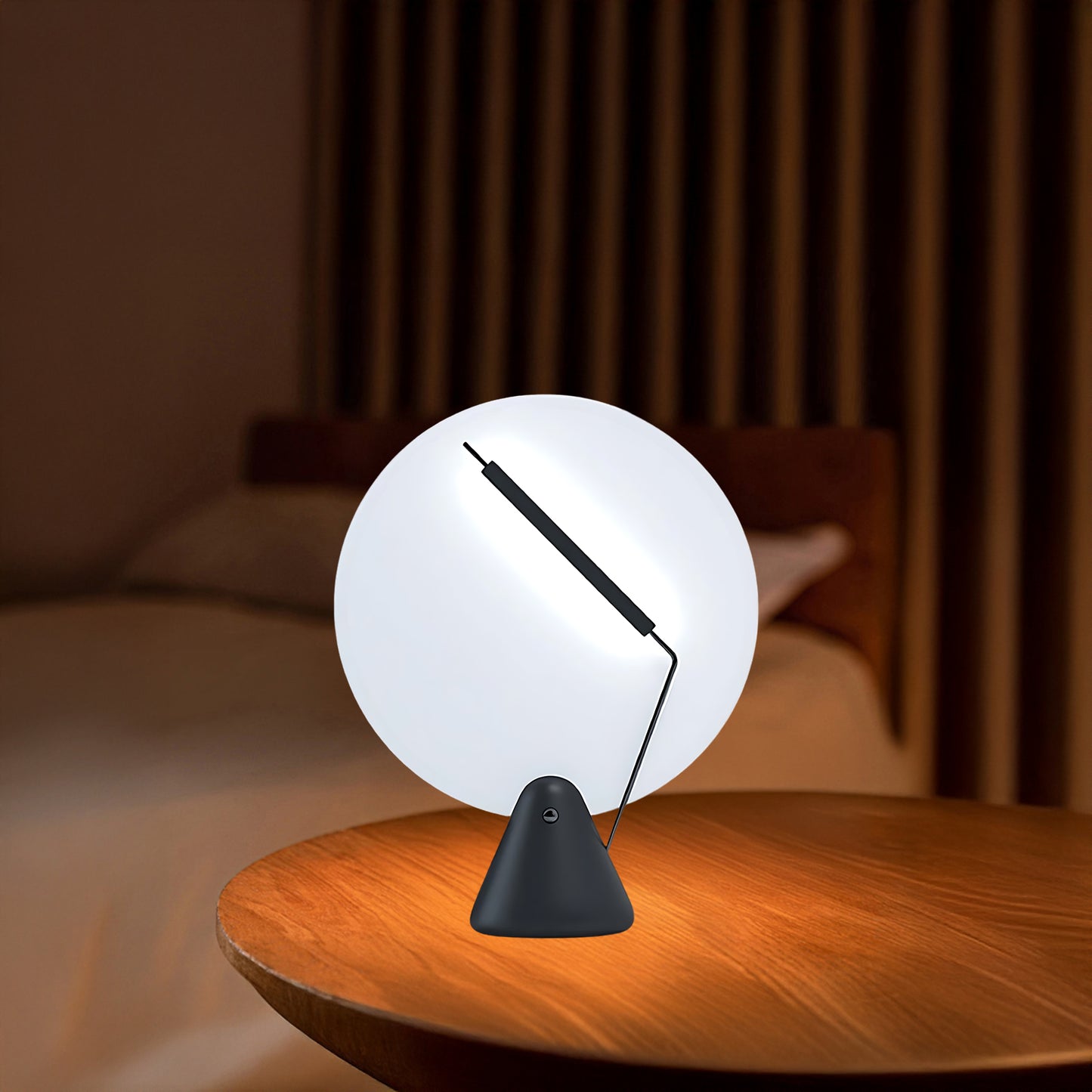 Record Eclectic Metal Table Lamp