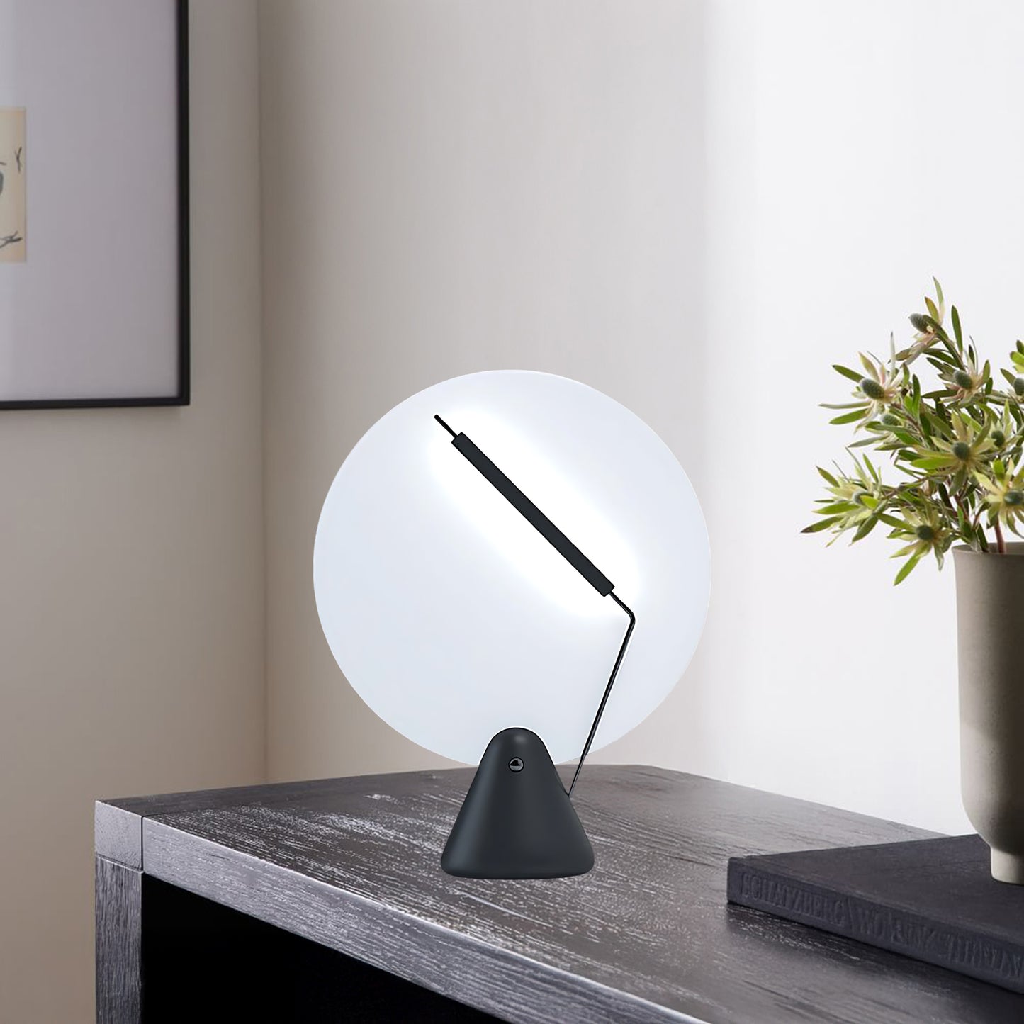 Record Eclectic Metal Table Lamp