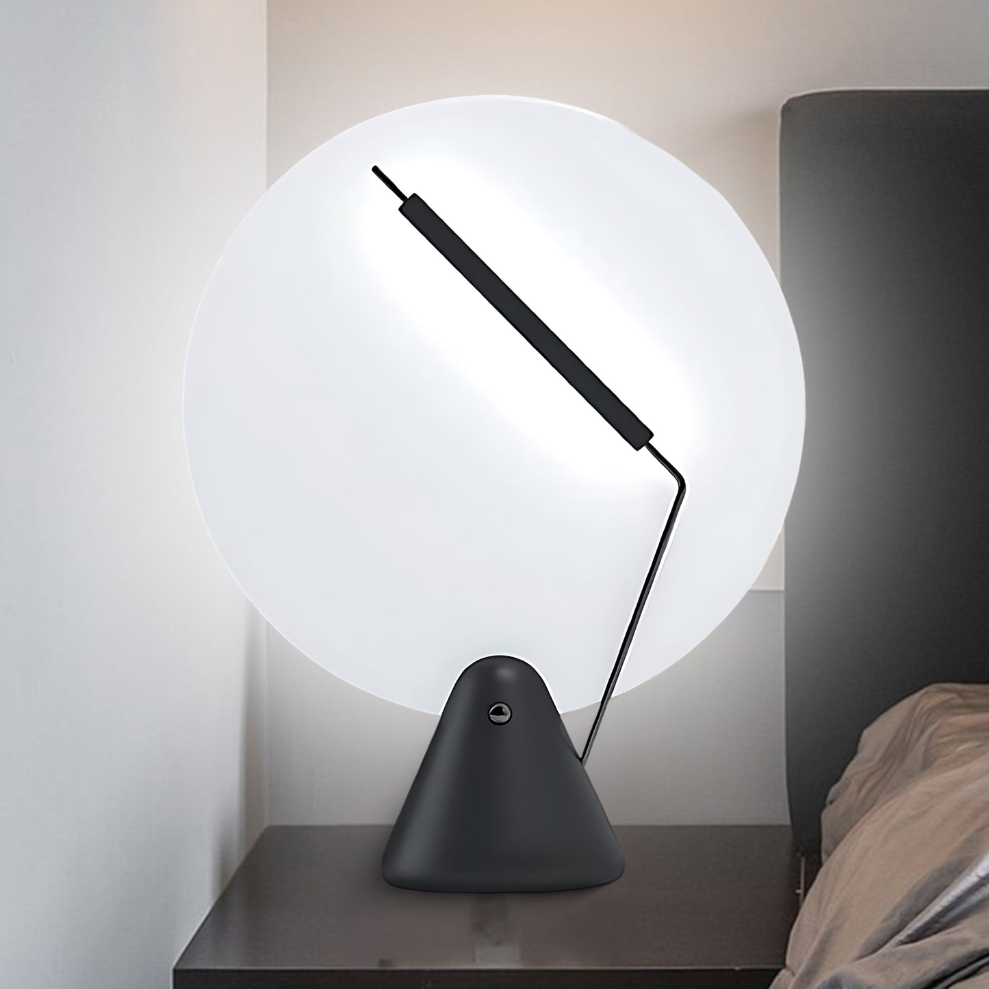 Record Eclectic Metal Table Lamp