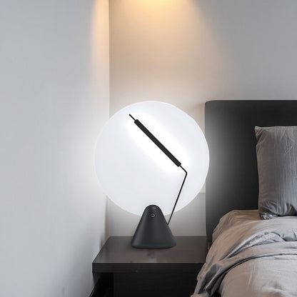 Record Eclectic Metal Table Lamp