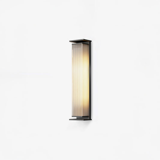 Rectangular Box Outdoor Modern Steel Wall Lamp