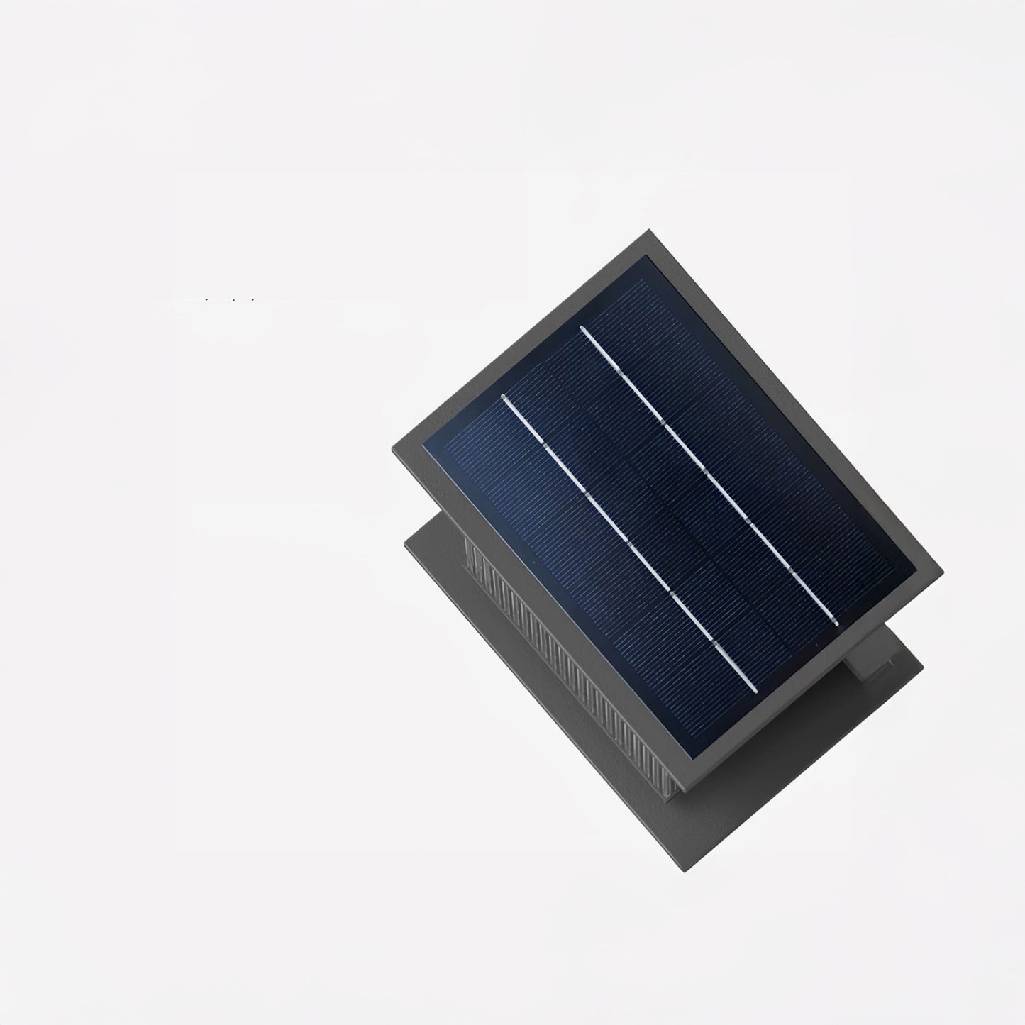 Rectangular Box Solar Outdoor Modern Steel Wall Lamp