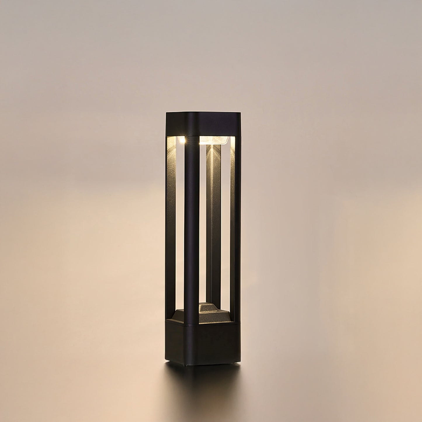 Rectangular Column Garden Modern Aluminum Outdoor Light