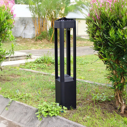 Rectangular Column Garden Modern Aluminum Outdoor Light