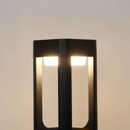 Rectangular Column Garden Modern Aluminum Outdoor Light