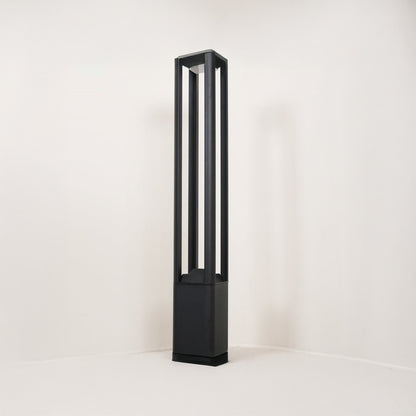 Rectangular Column Garden Modern Aluminum Outdoor Light