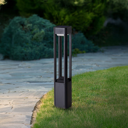 Rectangular Column Garden Modern Aluminum Outdoor Light