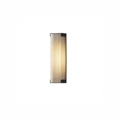 Rectangular Outdoor Modern Steel Wall Light