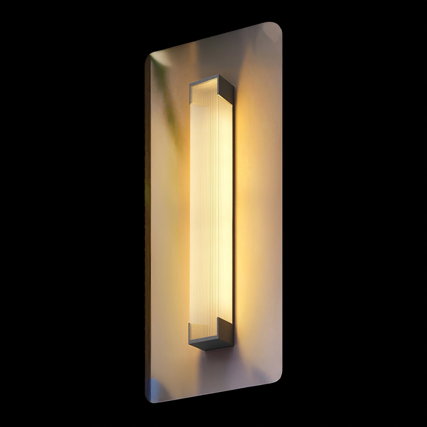 Rectangular Outdoor Modern Steel Wall Light