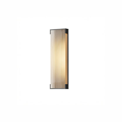 Rectangular Outdoor Modern Steel Wall Light