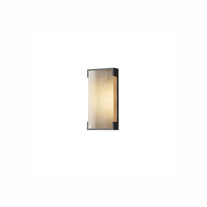 Rectangular Outdoor Modern Steel Wall Light