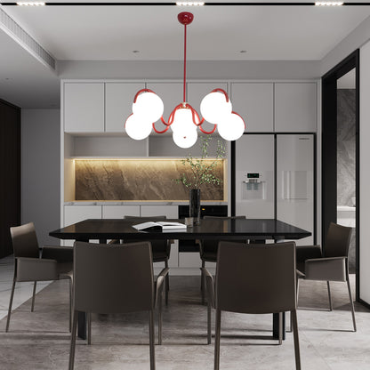 Reedway Curve Linear Contemporary Crystal Chandelier