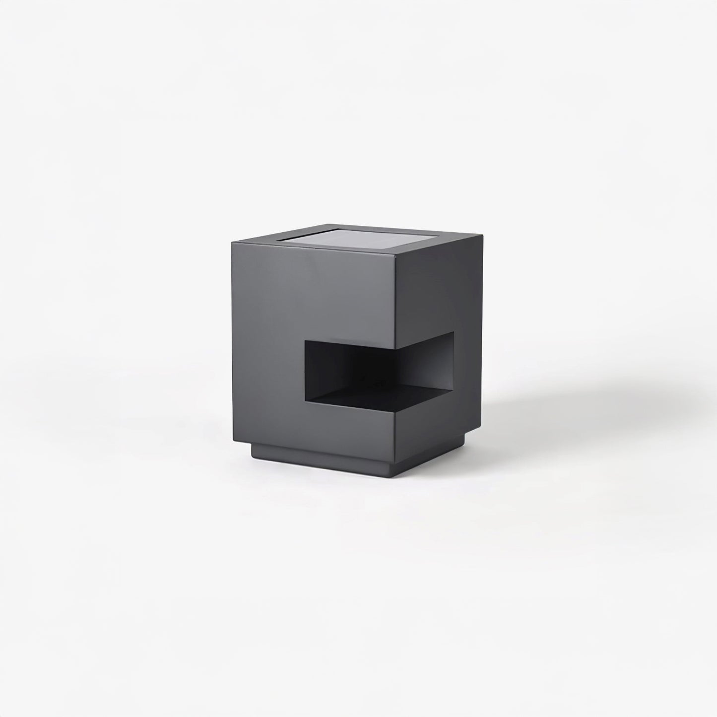 Regular Cube Post Eclectic Metal Outdoor Light