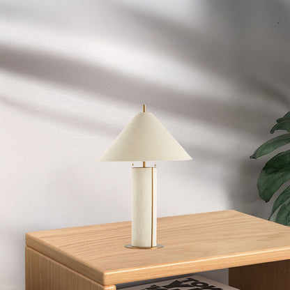 Remi Linen Luxury Metal Table Lamp