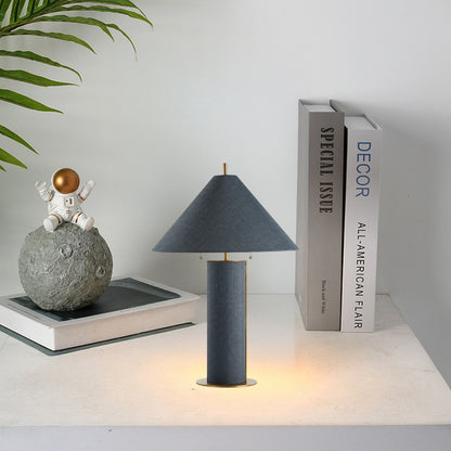 Remi Linen Luxury Metal Table Lamp