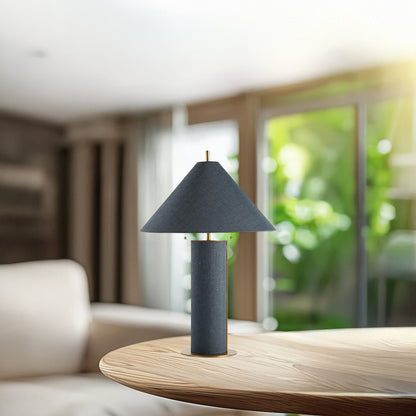 Remi Linen Luxury Metal Table Lamp