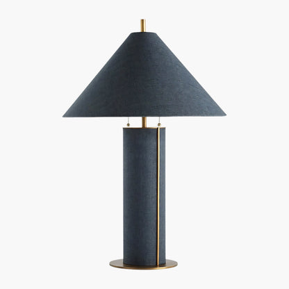 Remi Linen Luxury Metal Table Lamp