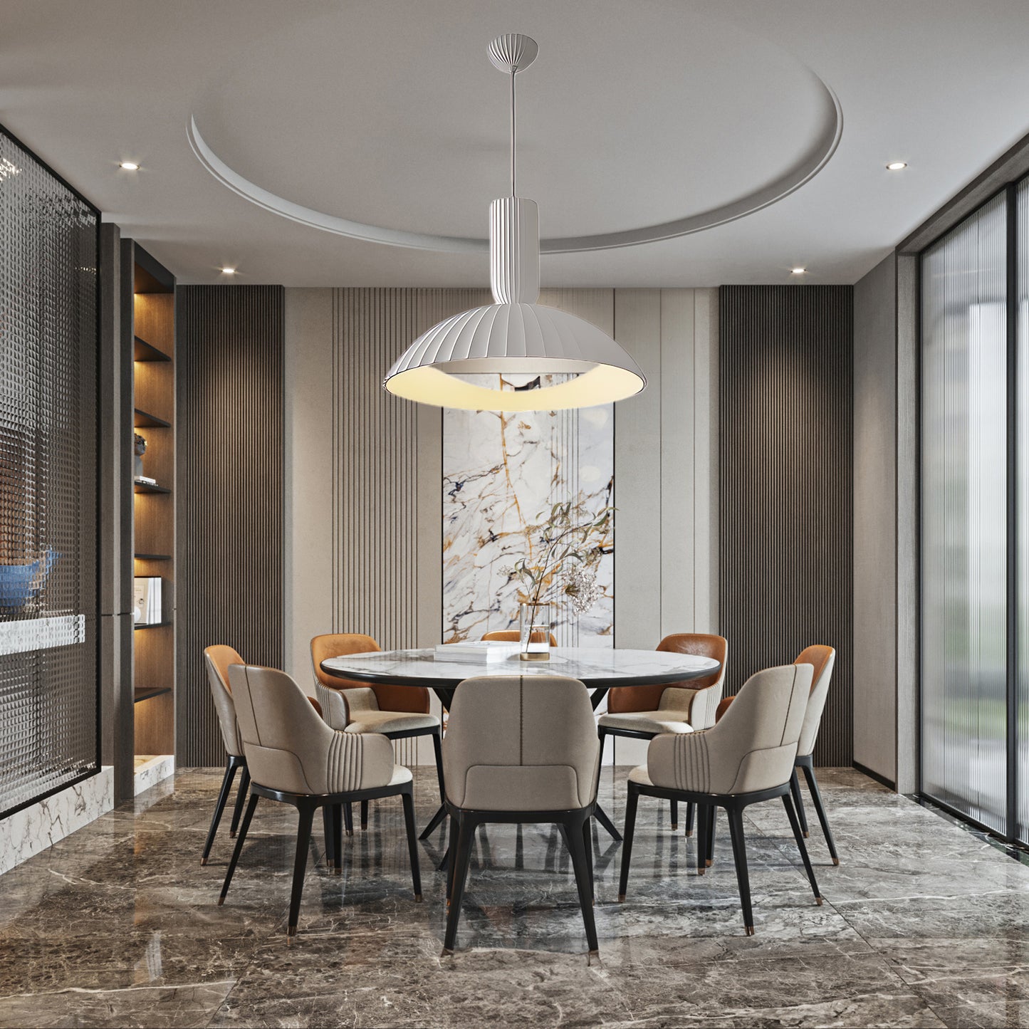 Resin Apollo Luxury Metal Pendant Light