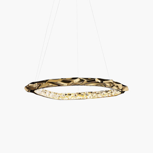 Resin Circlet Modern Brass Pendant Lamp