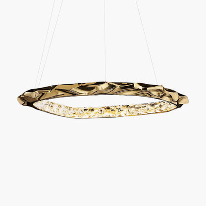 Resin Circlet Modern Brass Pendant Lamp