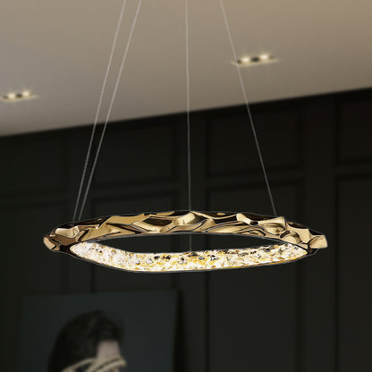 Resin Circlet Modern Brass Pendant Lamp