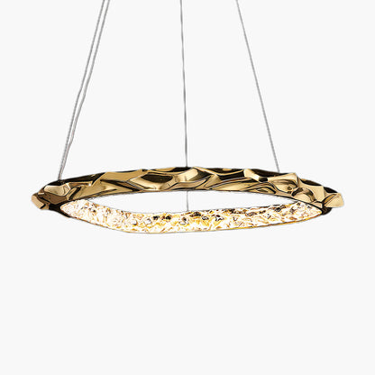 Resin Circlet Modern Brass Pendant Lamp