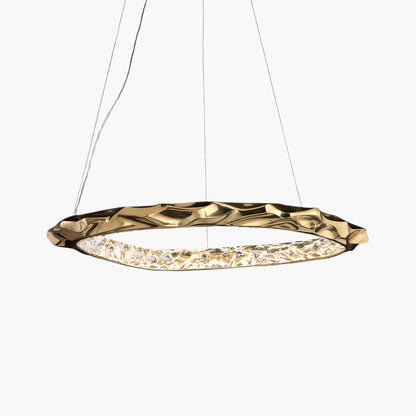 Resin Circlet Modern Brass Pendant Lamp