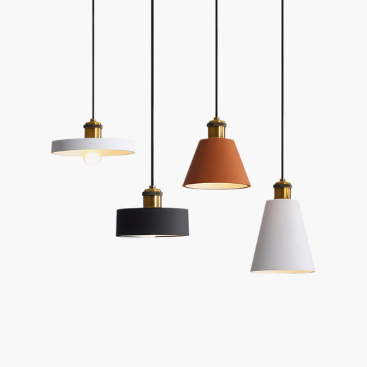 Resin Geometric Minimalist Metal Pendant Lamp