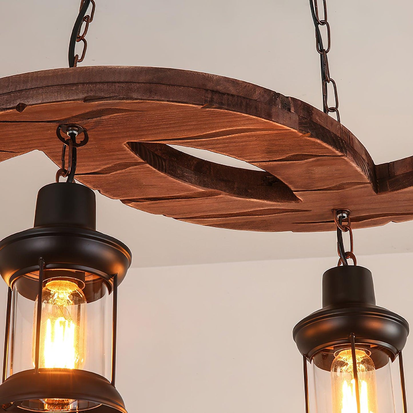 Boat Wood Retro Crystal Chandelier