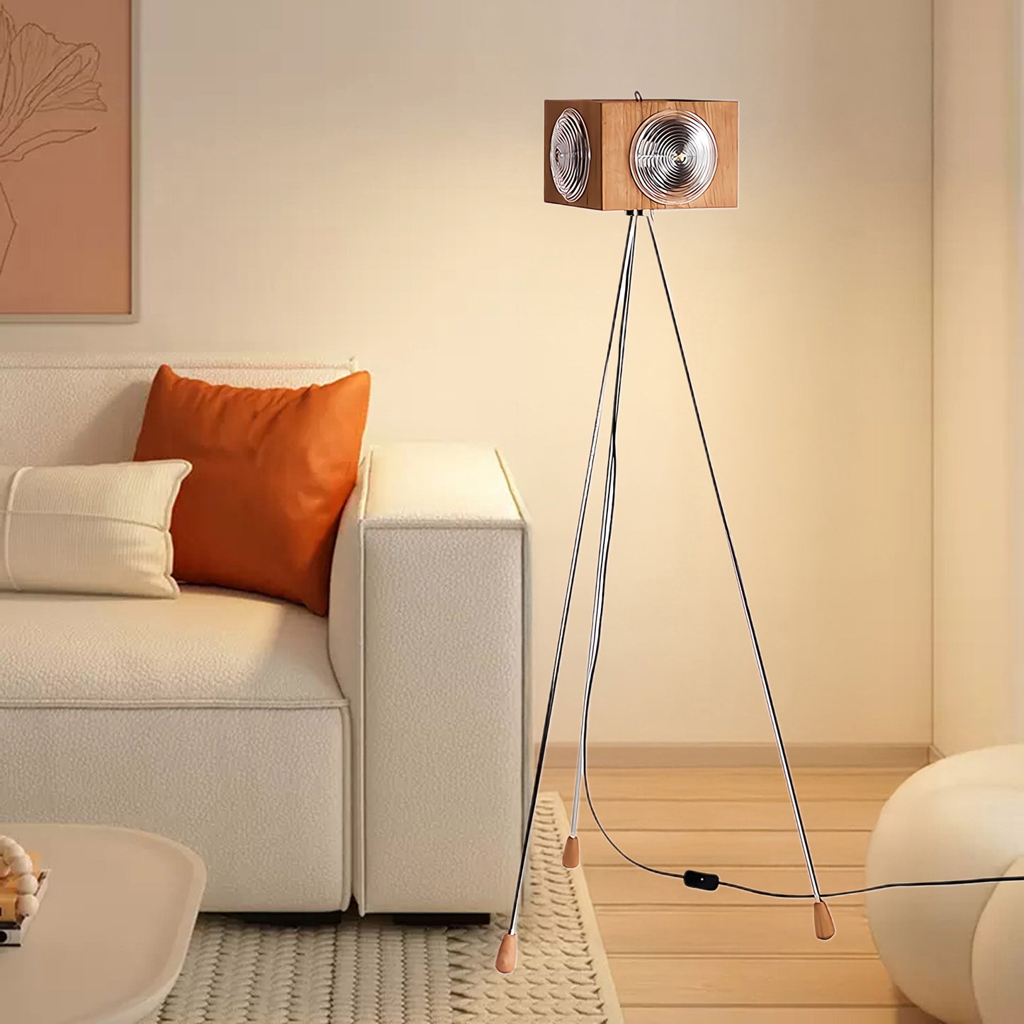 Camera Focus Floor Retro Crystal Lamp