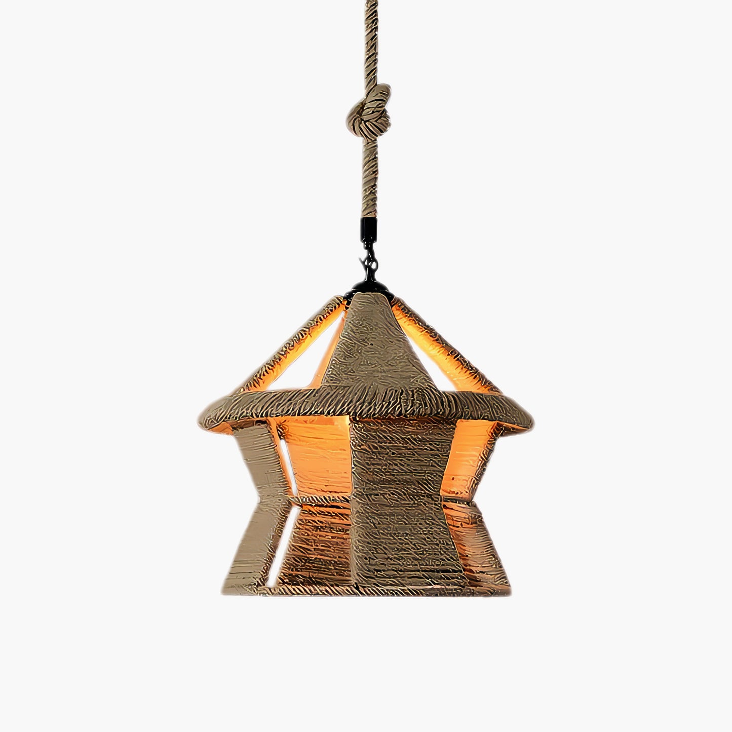 Retro Hemp Rope Exquisite Luxury Material Pendant Light