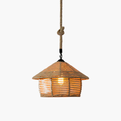 Retro Hemp Rope Exquisite Luxury Material Pendant Light