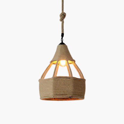 Retro Hemp Rope Exquisite Luxury Material Pendant Light