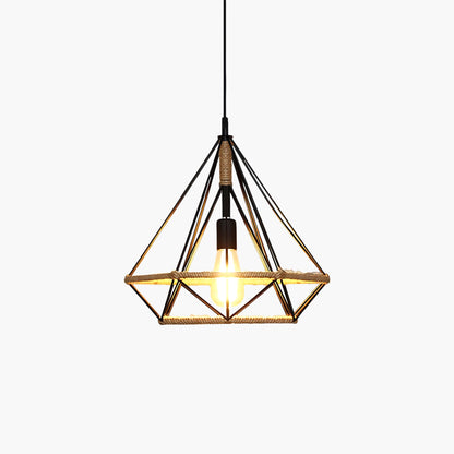 Hemp Rope Interesting Retro Material Pendant Light