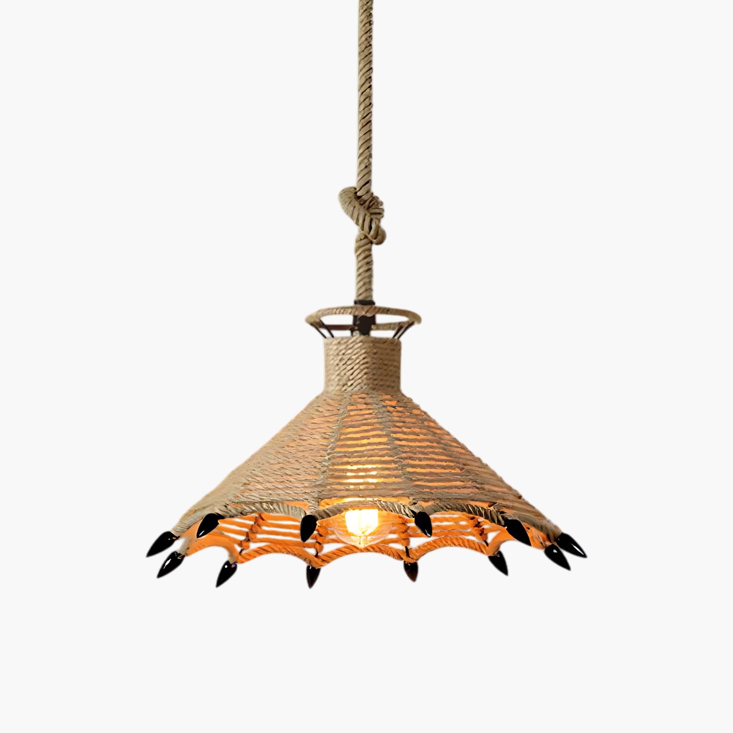 Hemp Rope Interesting Retro Material Pendant Light