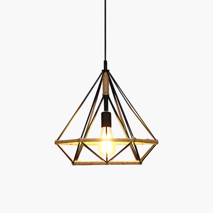 Hemp Rope Interesting Retro Material Pendant Light