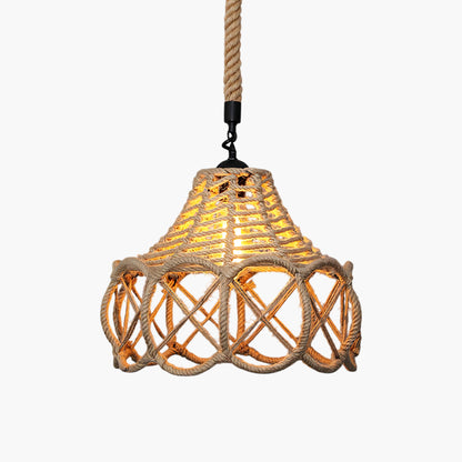 Hemp Rope Interesting Retro Material Pendant Light