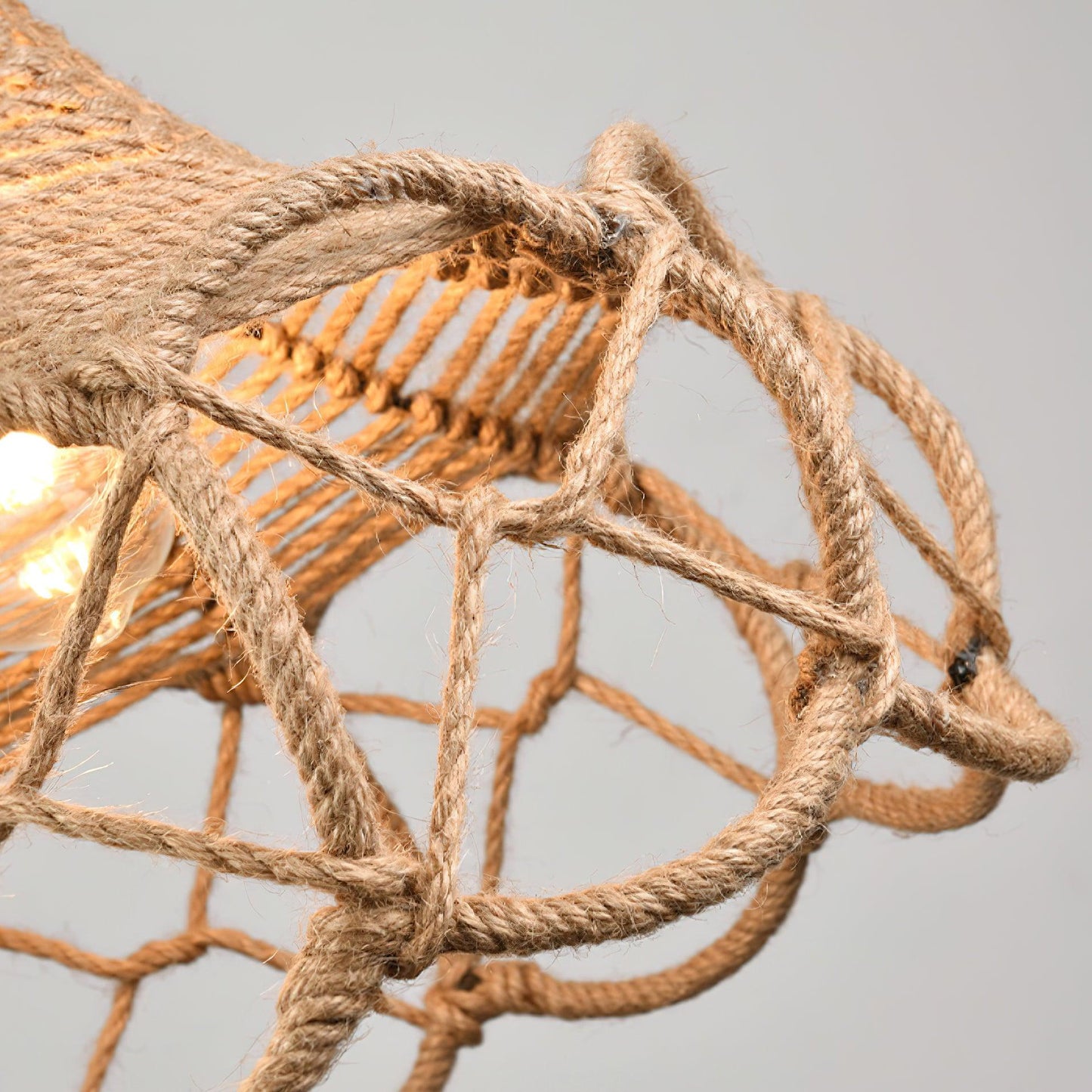 Hemp Rope Interesting Retro Material Pendant Light