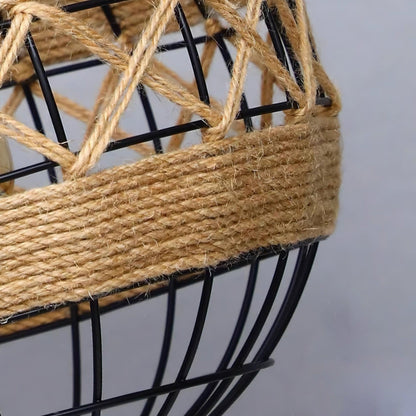 Hemp Rope Interesting Retro Material Pendant Light