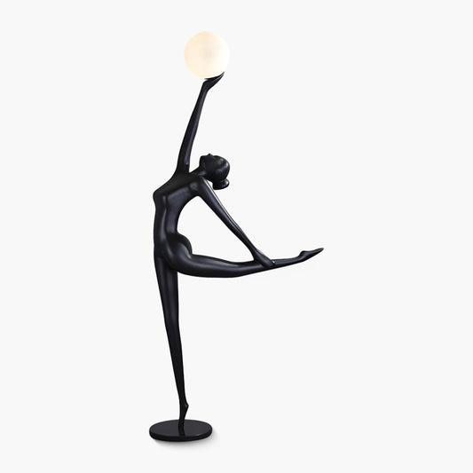 Rhythmic Gymnast Sculpture Contemporary Crystal Floor Lamp