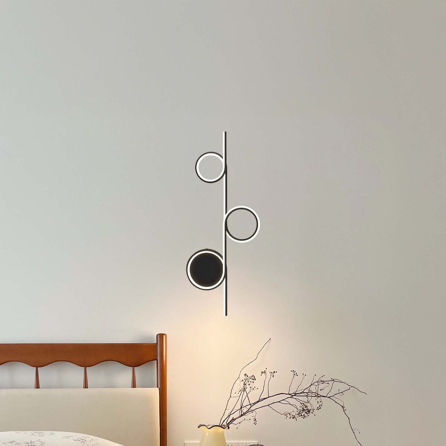 Rhythmic Line Eclectic Metal Wall Light