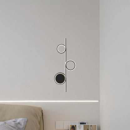 Rhythmic Line Eclectic Metal Wall Light